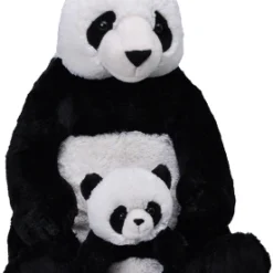Wild Republic Mom & Baby Jumbo Panda Stuffed Animal, 30 Inches