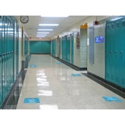 Flipside Products Keep Germs In Their Place Anti-Slip Floor Stickers, 11", Pack Of 5