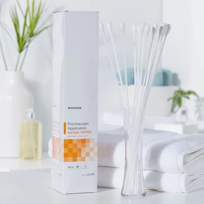 McKesson Proctoscopic Swabstick Plastic Shaft / Rayon Swab 24-816, 50 Ct 5 McKesson Proctoscopic Swabstick Plastic Shaft / Rayon Swab 24-816, 50 Ct - Image 3