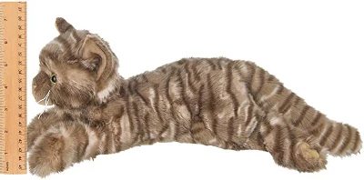 Bearington Louie Plush Stuffed Animal Brown Striped Tabby Cat, Kitten 15 Inch 6 Bearington Louie Plush Stuffed Animal Brown Striped Tabby Cat, Kitten 15 Inch - Image 4