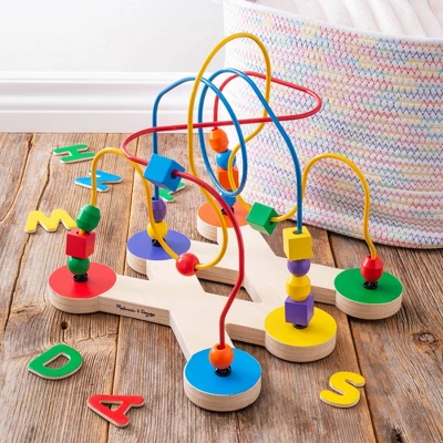 Melissa & Doug Classic Bead Maze - Wooden Educational Toy 10 Melissa & Doug Classic Bead Maze - Wooden Educational Toy - Image 8
