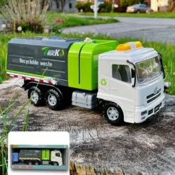 Big Daddy - Green City Sanitation Truck - DUO Trash & Recycling Cans With Lifting & Dumping Action -Toy Store GUEST 4d455c38 2904 40b5 904d 171bf5a0c326