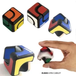 Brand Partners Group Rubiks 3 Piece Gift Set | Squishy Cube | Infinity Cube | Spin Cublet