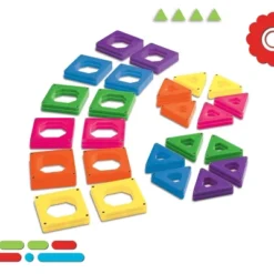 Discovery Kids Magnetic Tile Building Blocks Set 50pc -Toy Store GUEST 52fb40ba 46a0 4bdb 9287 932ecf2e2035