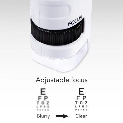 Dartwood Pocket Microscope - Mini Portable Microscope For Kids & Adults With LED - 60x-120x Magnification (White) 4 Dartwood Pocket Microscope - Mini Portable Microscope For Kids & Adults With LED - 60x-120x Magnification (White) - Image 2