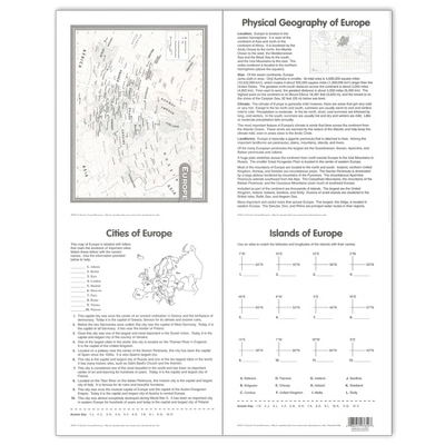 Teacher Created Resources Europe Map Chart 3 Teacher Created Resources Europe Map Chart