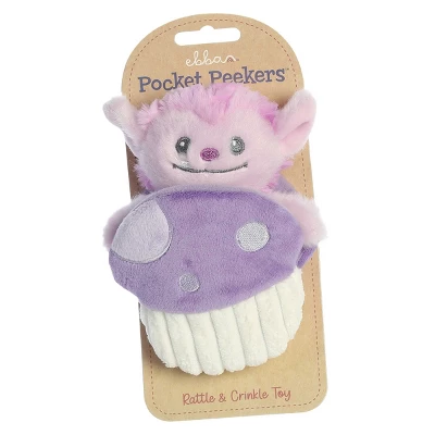 Ebba Small Moh Ogre Pocket Peekers Playful Baby Stuffed Animal Purple 5.5" 8 Ebba Small Moh Ogre Pocket Peekers Playful Baby Stuffed Animal Purple 5.5" - Image 6