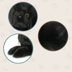 Bearington Collection Plush Stuffed Animal Black Cat, 15" -Toy Store GUEST 570cdf96 cf3a 4668 a64d 1c525c54f5b1