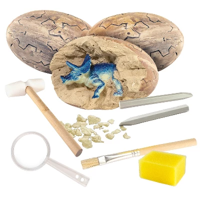 MindWare Dig It Up! 3 Large Dinosaur Excavation Digs Kit With Explorer Vest & Accessories 4 MindWare Dig It Up! 3 Large Dinosaur Excavation Digs Kit With Explorer Vest & Accessories - Image 2