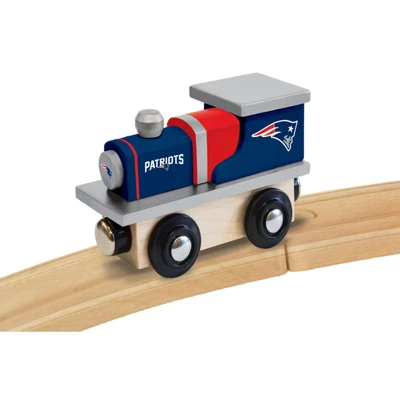 MasterPieces Officially Licensed NFL New England Patriots Wooden Toy Train Engine For Kids 4 MasterPieces Officially Licensed NFL New England Patriots Wooden Toy Train Engine For Kids - Image 2