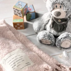 DEMDACO Gray Pocket Prayer Bear 11" -Toy Store GUEST 584c4469 eeb6 4f5b 9a87 49f22add477a
