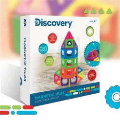 Discovery Kids Magnetic Tile Building Blocks Set 50pc -Toy Store GUEST 597930ba 5a60 4efc 87d9 90d146ac58fa