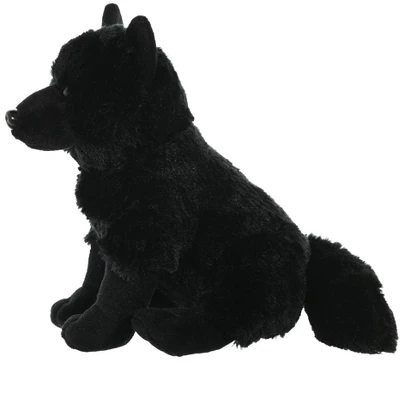 Wild Republic Cuddlekins Black Wolf Stuffed Animal, 12 Inches 4 Wild Republic Cuddlekins Black Wolf Stuffed Animal, 12 Inches - Image 2
