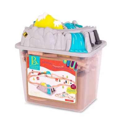 B. Toys Wooden Train Set - Wood & Wheels 8 B. Toys Wooden Train Set - Wood & Wheels - Image 6