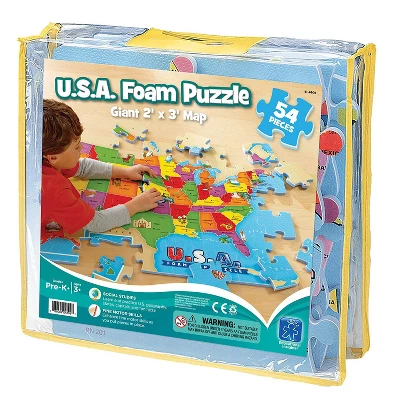 Educational Insights U.S.A. Foam Map Puzzle, Ages 5+ 4 Educational Insights U.S.A. Foam Map Puzzle, Ages 5+ - Image 2