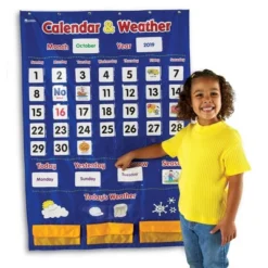 Learning Resources Calendar & Weather Pocket Chart -Toy Store GUEST 5c2a5daf 86b5 43ae a8d3 90a939426dd6