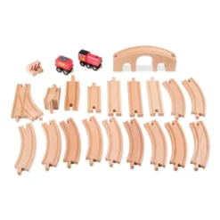 Melissa & Doug Classic Wooden Figure Eight Train Set (22pc) -Toy Store GUEST 5c549e73 9836 4fe2 8d02 de668cec662a