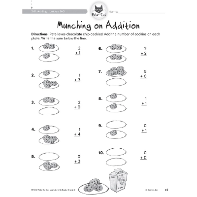 Edupress Pete The Cat Math Workbook, Kindergarten 3 Edupress Pete The Cat Math Workbook, Kindergarten