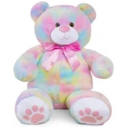 Best Choice Products 38in Giant Soft Plush Teddy Bear Stuffed Animal Toy W/ Bow Tie, Footprints -Toy Store GUEST 5e30a0b3 6b8b 458b b754 a46a50f99b06