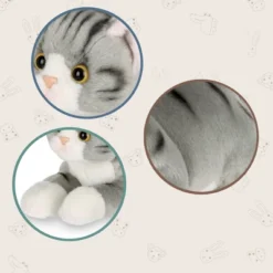 Bearington Collection Lil' Socks Small Plush Stuffed Animal Gray Striped Tabby Cat, 8" 10 Bearington Collection Lil' Socks Small Plush Stuffed Animal Gray Striped Tabby Cat, 8" -Toy Store GUEST 5e851e8a ef33 4a8c a5db f4c313dd3055