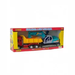 Big Daddy - Medium Sized Heavy Duty Red & Yellow Dump Truck With 360 Degree Turning Excavator The Construction Toy Set - Combo Set -Toy Store GUEST 64ad1e9b 96c8 4194 ad44 2ccd9e7d5527