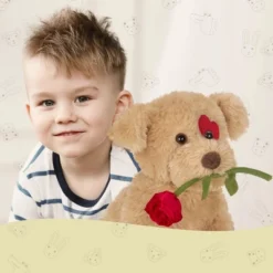 Bearington Conner Cuddlesmore Stuffed Animal Plush With A Heart And A Rose, 11 Inches -Toy Store GUEST 6723bb11 fcc8 4624 90da 0442c0b3c8ca