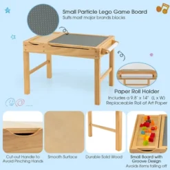 Costway Kids Multi Activity Play Table Wooden Building Block Desk W/ Storage Paper Roll 17 Costway Kids Multi Activity Play Table Wooden Building Block Desk W/ Storage Paper Roll -Toy Store GUEST 679f684a bdaf 4fa2 80f0 3fbf063b75ac