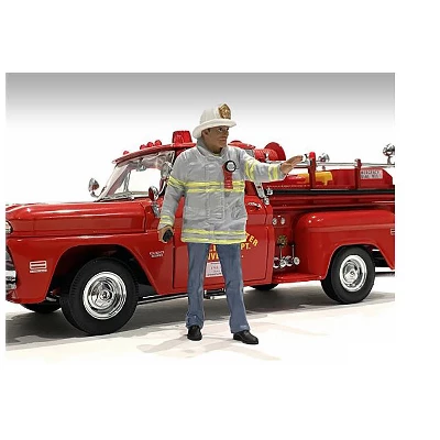 "Firefighters" Fire Captain Figure For 1/18 Scale Models By American Diorama 4 "Firefighters" Fire Captain Figure For 1/18 Scale Models By American Diorama - Image 2