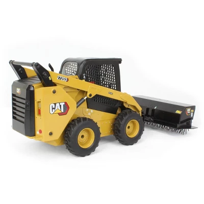 Diecast Masters 1/16 Radio Control CAT 272D3 Skid Steer Loader W/ Bucket, Auger, Forks & Broom 28007 5 Diecast Masters 1/16 Radio Control CAT 272D3 Skid Steer Loader W/ Bucket, Auger, Forks & Broom 28007 - Image 3