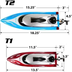 Contixo T2 RC Boat - Remote Control Boat For Pools And Lakes -Fast RC Boats For Adults And Kids (Blue) -Toy Store GUEST 6bc48554 43c6 483d 9f86 624412bd9e30