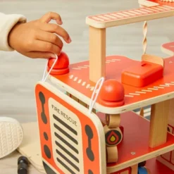 FAO Schwarz Rescue Responders Wooden Fire Station Playset - 21pcs -Toy Store GUEST 6d5d129b c427 4a0e bf7f 6eb05a423903