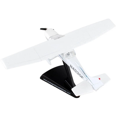 Cessna 172 Skyhawk Light Aircraft "N403GF" White 1/87 (HO) Diecast Model Airplane By Postage Stamp 5 Cessna 172 Skyhawk Light Aircraft "N403GF" White 1/87 (HO) Diecast Model Airplane By Postage Stamp - Image 3