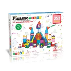Picasso Tiles Magnetic Tile 353pc Building Set With 250 Universal Compatible Building Bricks Set -Toy Store GUEST 6f3084b7 ef27 4e07 a933 183ad6ec27af