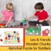 Leo & Friends Wooden Chunky Alphabet Puzzle For Toddlers -Toy Store GUEST 6fc3c19a d6b6 4080 813c 0808d1041269