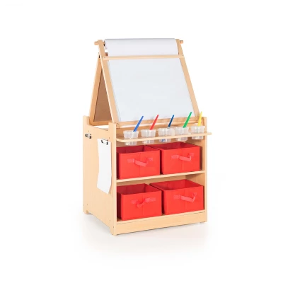 Guidecraft Kids' Desk To Easel Art Cart 6 Guidecraft Kids' Desk To Easel Art Cart - Image 4