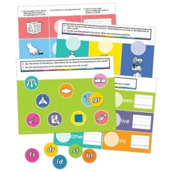 Carson Dellosa Education Edu-Clings Silicone Center: Beginning And Ending Blends