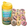 Yellow Door Number Pebbles, Set Of 22