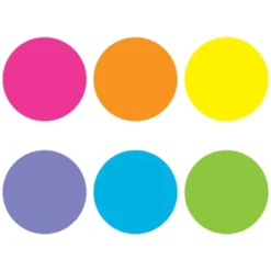 Teacher Created Resources Spot On Bright Circles Carpet Markers, 7"
