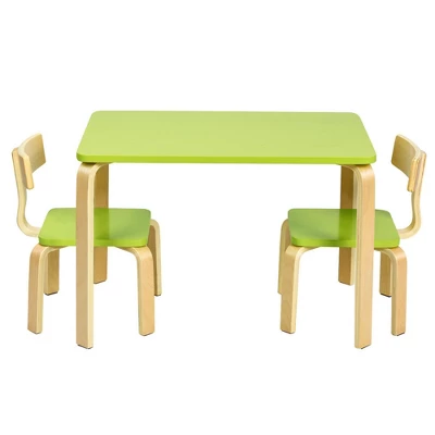 Costway 3 Piece Kids Wooden Table And 2 Chairs Set Children Activity Art Desk Furniture/Activity Art Desk Furniture 12 Costway 3 Piece Kids Wooden Table And 2 Chairs Set Children Activity Art Desk Furniture/Activity Art Desk Furniture - Image 10