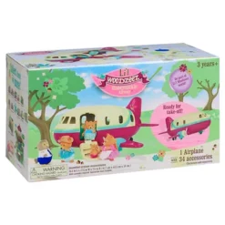 Li'l Woodzeez Toy Airplane With Accessories 35pc - Honeysuckle Airway -Toy Store GUEST 75351ee4 6d61 4fed 8176 c064edec958e