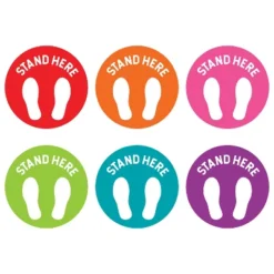 Teacher Created Resources Spot On Stand Here Carpet Markers, 4"