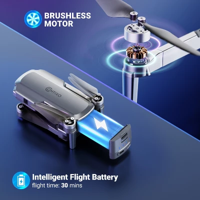 Contixo F28 Pro Foldable GPS Drone - 4K FHD Camera W GPS Control & Selfie Mode - Brushless Motor - With Carrying Case 5 Contixo F28 Pro Foldable GPS Drone - 4K FHD Camera W GPS Control & Selfie Mode - Brushless Motor - With Carrying Case - Image 3