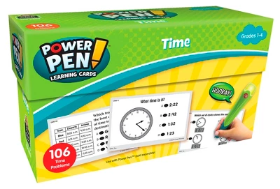 Teacher Created Resources Power Pen Learning Cards, Time, Grades 1 To 4 3 Teacher Created Resources Power Pen Learning Cards, Time, Grades 1 To 4