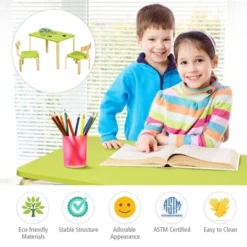 Costway 3 Piece Kids Wooden Table And 2 Chairs Set Children Activity Art Desk Furniture/Activity Art Desk Furniture 19 Costway 3 Piece Kids Wooden Table And 2 Chairs Set Children Activity Art Desk Furniture/Activity Art Desk Furniture -Toy Store GUEST 78e49873 04cb 4658 b9e3 464bbbf1add5