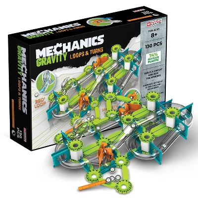 Geomag Mechanics Gravity Loops & Turns Recycled, 130 Pieces 3 Geomag Mechanics Gravity Loops & Turns Recycled, 130 Pieces