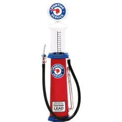 Pontiac Gasoline Vintage Gas Pump Cylinder 1/18 Diecast Replica By Road Signature