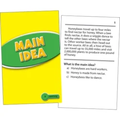 Edupress Main Idea Practice Cards, Levels 5.0-6.5