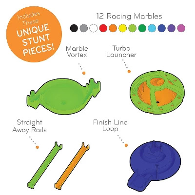 MindWare Q-Ba-Maze Rally Racing Marble Run Building Set - 69 Pieces 5 MindWare Q-Ba-Maze Rally Racing Marble Run Building Set - 69 Pieces - Image 3