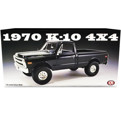 1970 Chevrolet K10 4x4 Pickup Truck Black Limited Edition To 1050 Pieces Worldwide 1/18 Diecast Model Car By ACME 7 1970 Chevrolet K10 4x4 Pickup Truck Black Limited Edition To 1050 Pieces Worldwide 1/18 Diecast Model Car By ACME - Image 5