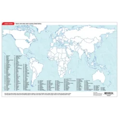 Teacher Created Resources The World Map Learning Mat